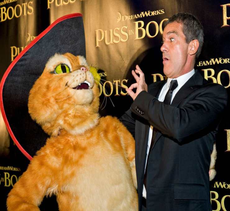 Antonio Banderas, attore spagnolo alla prima del film Dreamworks (2011) - Fonte: Getty Images