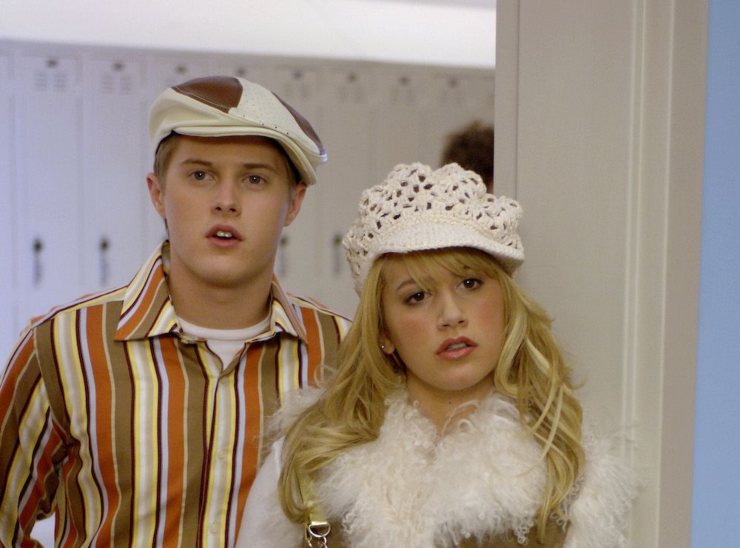 Ashley Tisdale e Lucas Grabeel in High School Musical.