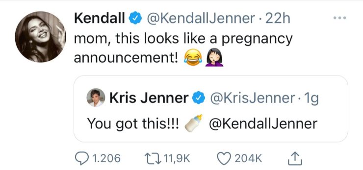 Kendall Jenner risponde alla madre