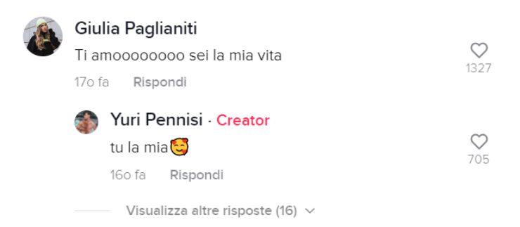 Commenti su tik tok - fonte Tiktok