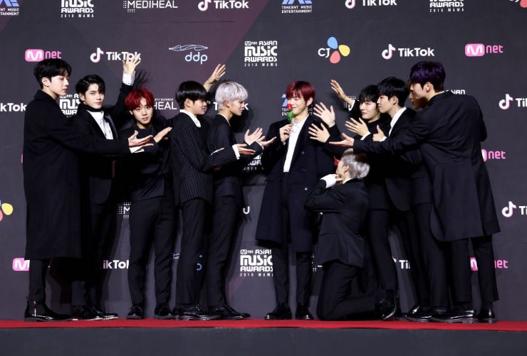 Kang Daniel e Wanna One. Fonte: Getty Images