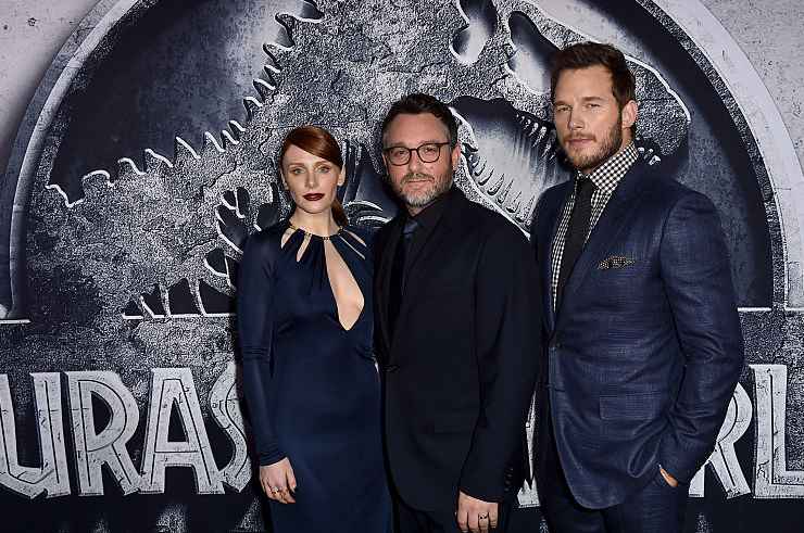 Jurassic Park, presentazione di "Jurassic World" con Bryce Dallas Howard, Colin Trevorrow, Chris Pratt - Fonte: Getty Images