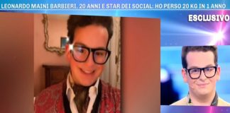 Leonardo Maini Barbieri a Domenica Live - Fonte: Instagram