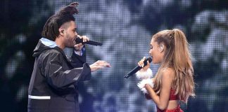 La nota cantante ariana Grande e The Weeknd