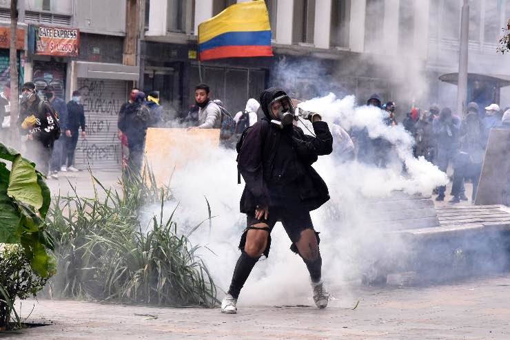 Proteste contro la riforma fiscale in Colombia, Fonte: Getty Images