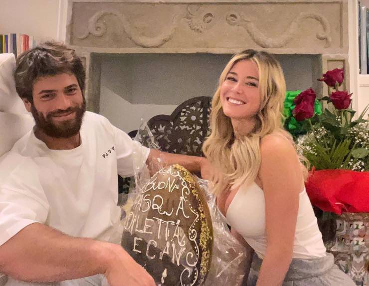 L'attore Can Yaman e la conduttrice Diletta Leotta, Fonte: Instagram