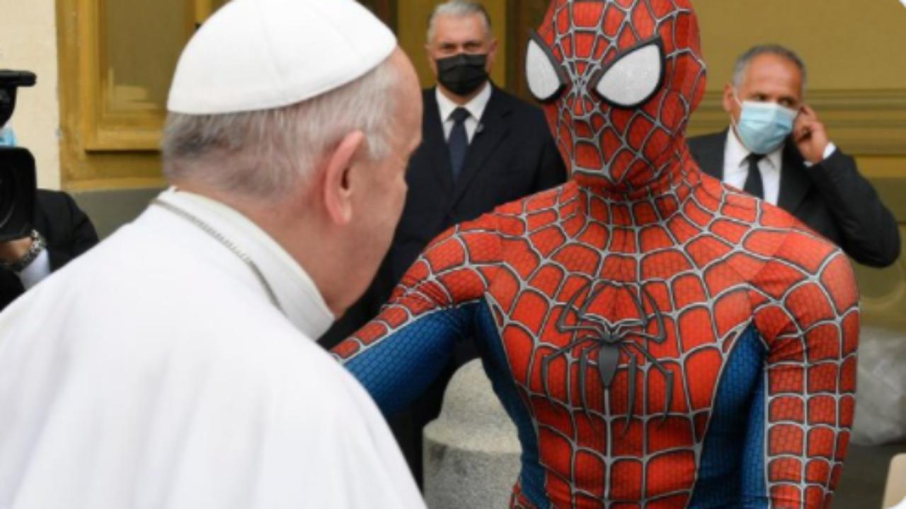 Spiderman col papa