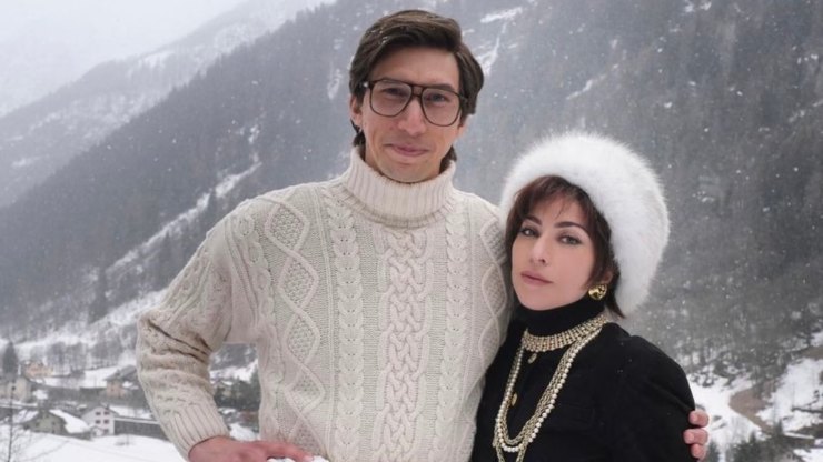 Lady Gaga e Adam Driver in House of Gucci