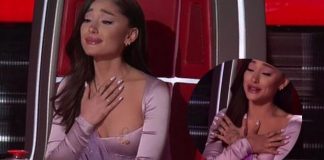 Ariana Grande piange a The Voice